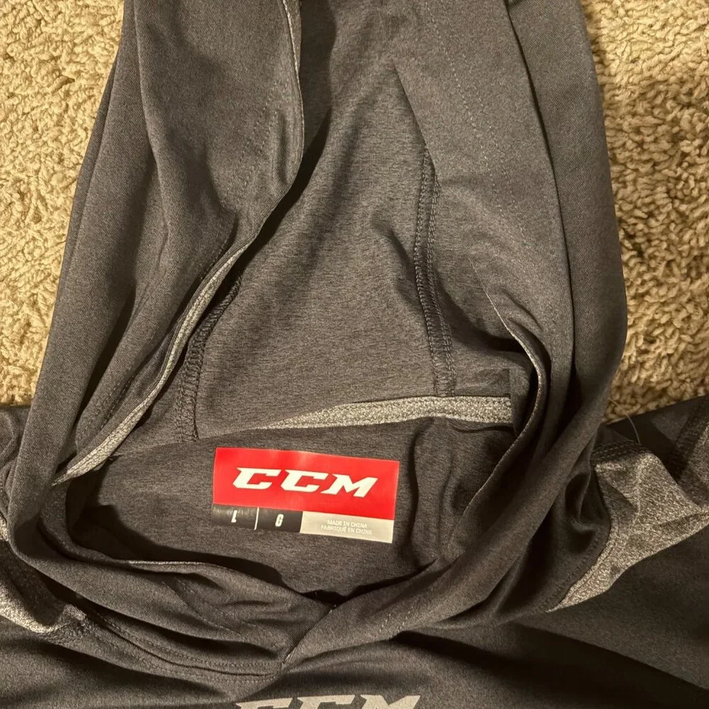 CCM Bananas Hockey Long Sleeve Compression Shirt - Adult L - Picture 2 of 3